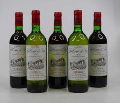 Château La Tour de By, 1979, Medoc, three bottles; and two others containing a large amount of