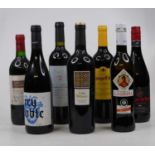 Sundry red table wines to include Domain de Saijsac 2010 Cabernet Sauvignon, one bottle, Campo Viejo