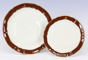 Bernardaud Limoges of France - a set of twelve commemorative porcelain dinner plates with twelve