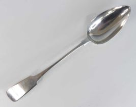 A George IV Irish silver stuffing spoon, in the Fiddle pattern, makers mark worn but probably