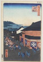 Hiroshige Ando (1797-1858) - Hirokoji Avenue in Shitaya, No.13 from the series Meisho Edo Hyakkei (