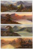 Francis Jameson (1895-1950) - A set of four Scottish landscapes, oil on artist board, each signed