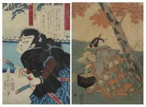 Adachi Ginkō (1853-c1908) - Nakamura Shikan as Arimura Jizaemon, Ukiyo-e Japanese woodblock print,
