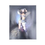 [ Autograph ] A Kate Bush signed photograph from "Babooshka", 25.5 x 20 cm