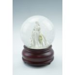 A Compton and Woodhouse Diana, The Princess of Wales musical snow globe, 16 cm high, with