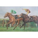 [ Horse Racing ] After Claire Eva Burton (British, b. 1955) "Lammtarra", an impressionistic