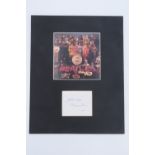 [ Autograph ] George Martin (The Beatles) signature, mounted in card with Sgt Peppers Lonely