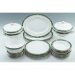 A Wedgwood Bicentennial Celebration 'Lambourn' dinner set for eight settings, having a gilt and