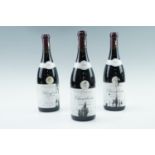 Three bottles of 1999 Domaine Tortochot Chambertin Grand Cru wine