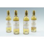 Four half bottles of 2005 Chateau Doisy Vedrines Sauternes wine