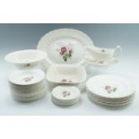 A Copeland Spode 'Spode's Jewel' dinner service for eight settings, moulded and transfer printed