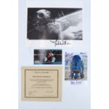 [ Autographs ] Star Wars cast signed photographs, comprising Ewan McGregor, Kenny Baker and John