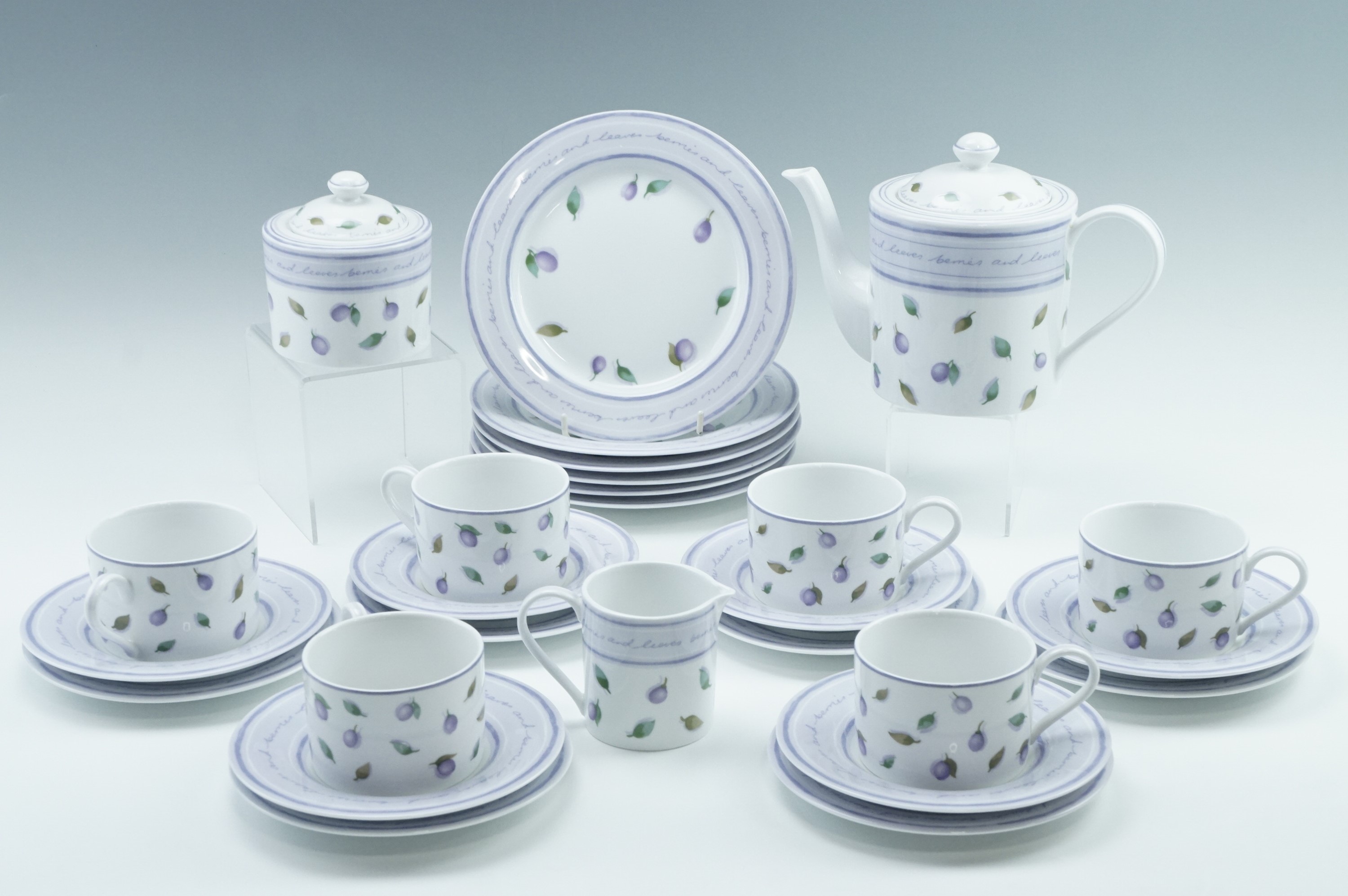 A Marks and Spencer, "Berries and Leaves" tea set