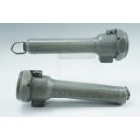 Two RAF alloy electric torches, stores reference 5A/4190, 27 cm, (one a/f)