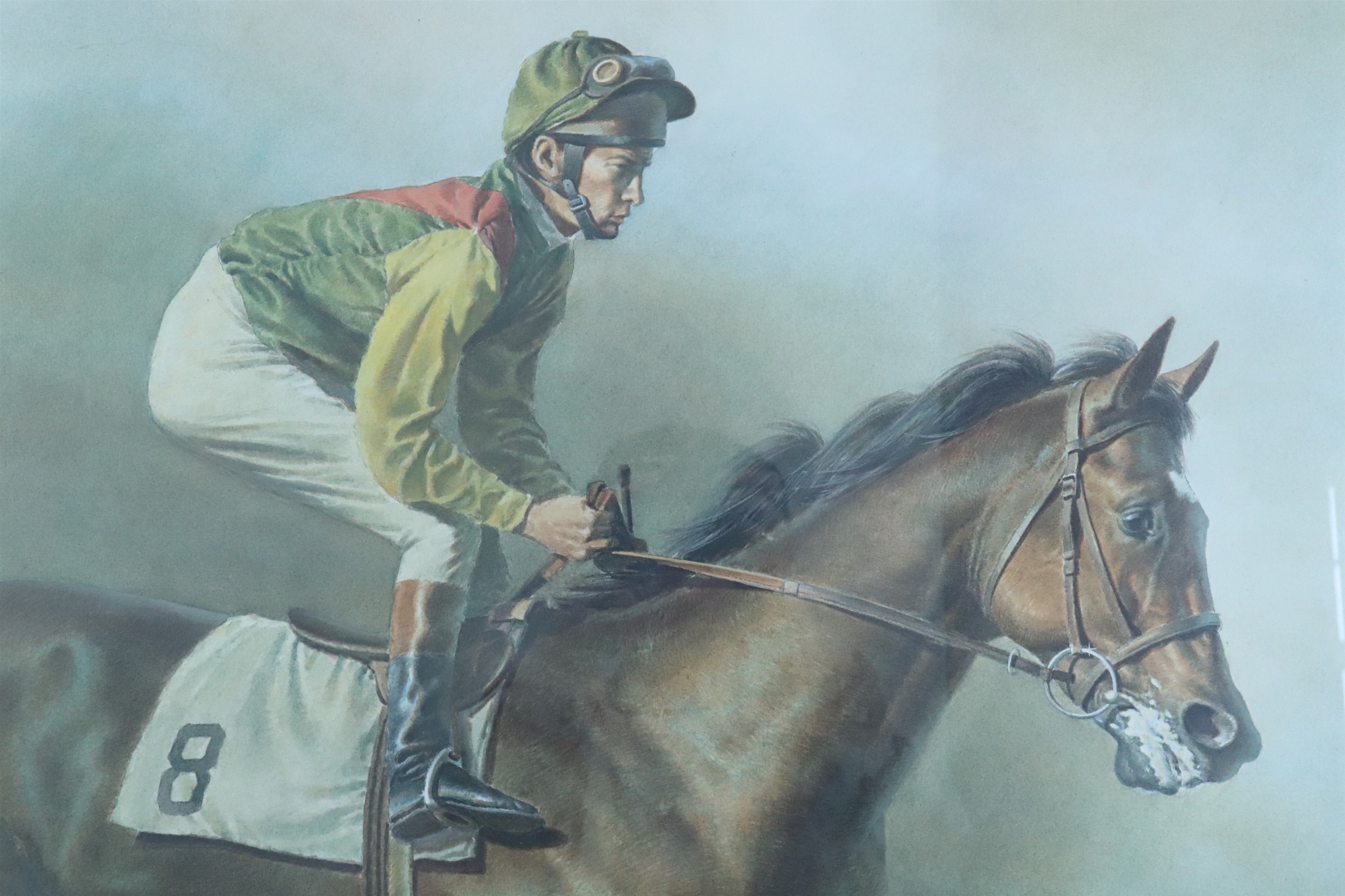 [ Horse Racing ] After Fred Stone (American, 1930 - 2018) "Nijinsky II", Lester Piggott up, a