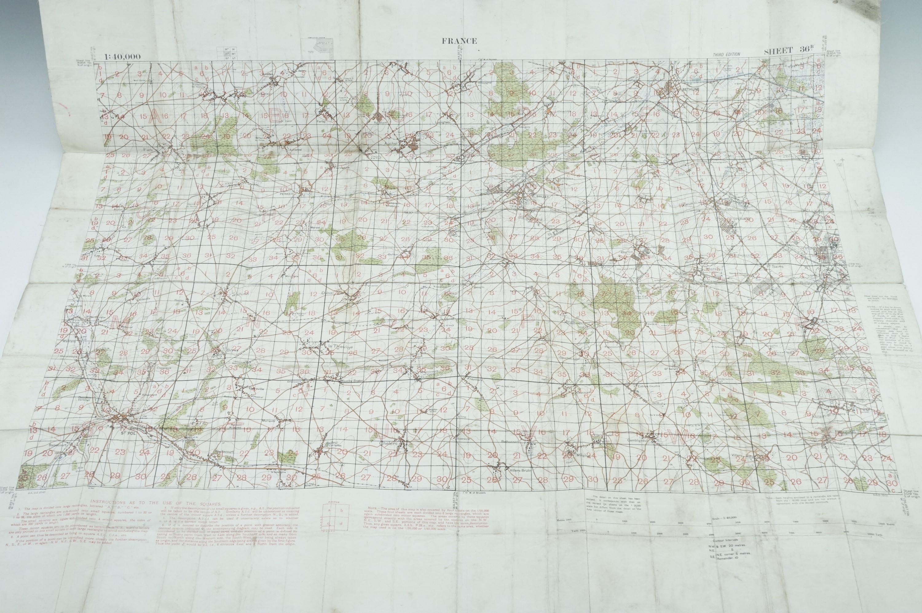 Three Great War trench maps - Image 4 of 5