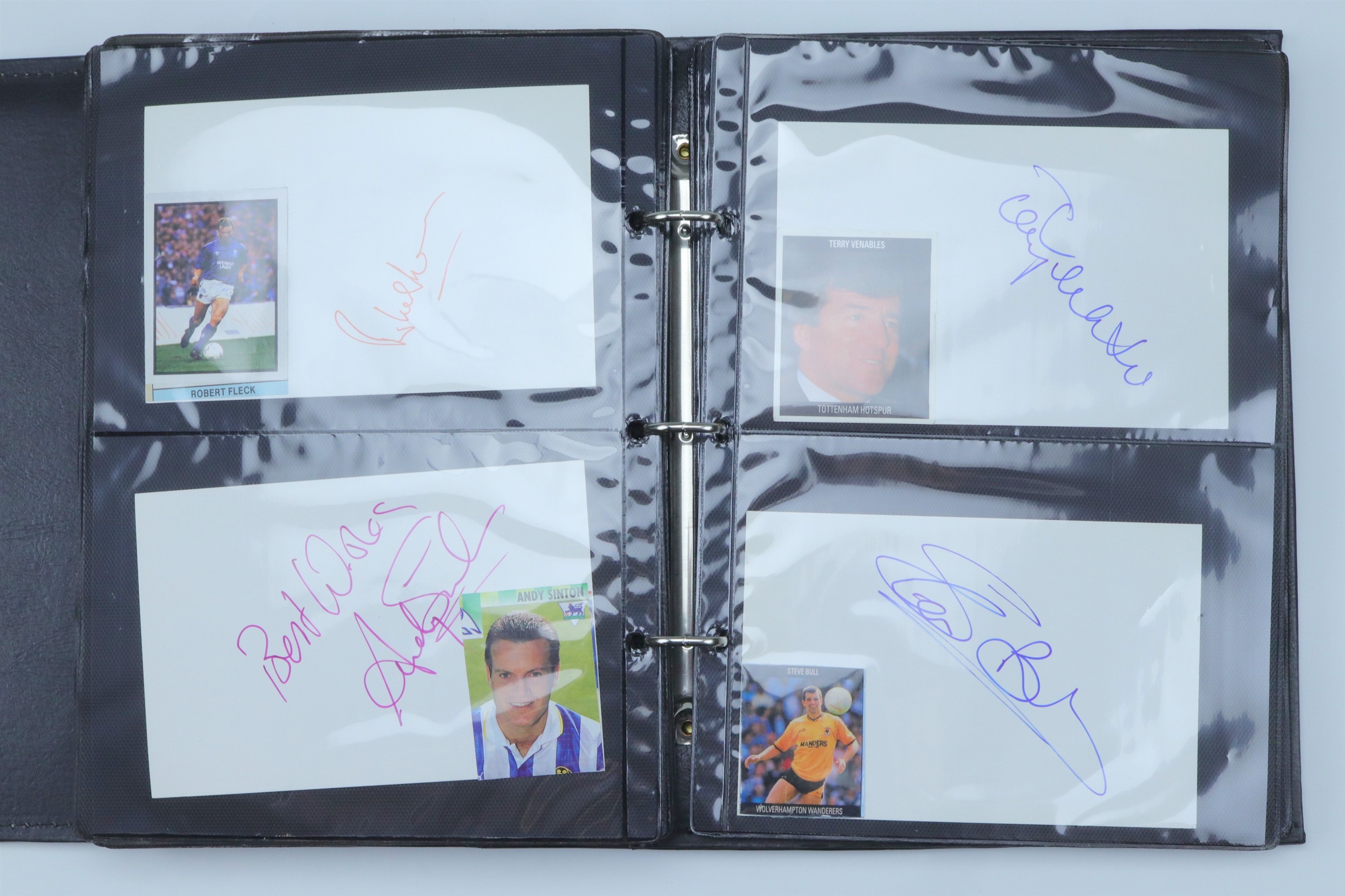 [ Autographs ] Album of football players' signatures, including Bobby Robson, Glen Hoddle, George - Image 30 of 35