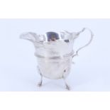 A Victorian silver helmet form cream jug, William Aitken, Chester, 1899, 75 g