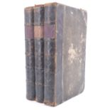 M H Barker, "The Naval Club, or Reminiscences of Service", three volumes, quarter calf bound with