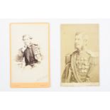 [ Victoria Cross ] Two carte de visites portraying Admiral John Commerell. [Awarded the Victoria