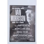 [ Autograph ] A Van Morrison signed concert flyer, 21 x 14.5 cm