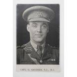 [ Victoria Cross ] A portrait postcard depicting Corporal George Sanders. [Awarded the Victoria