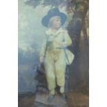 After Sir Joshua Reynolds "Viscount Althorp" and "The Fortune Teller", Medici Society prints, in