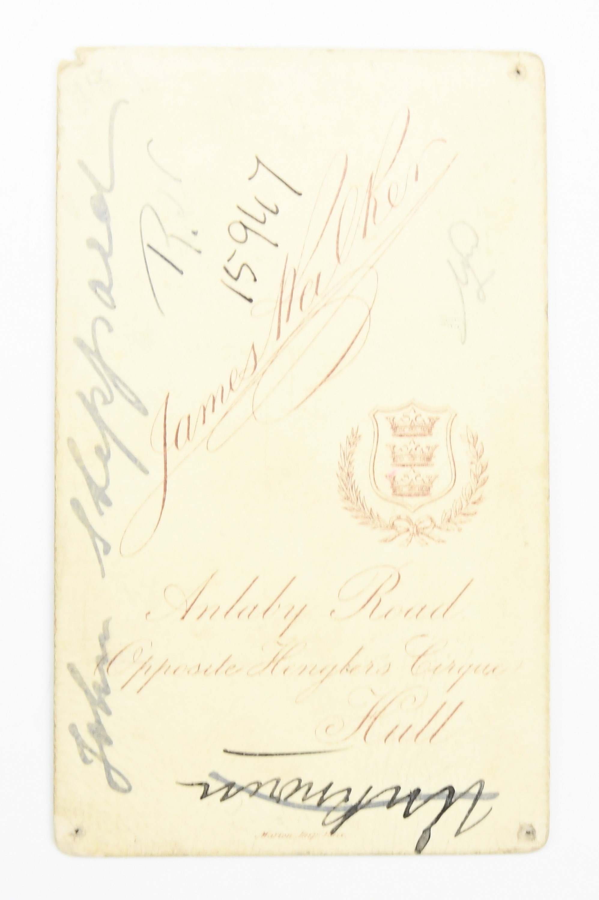 [ Victoria Cross ] A carte de visite portraying Boatswain Mate John Sheppard bearing autograph - Image 2 of 2