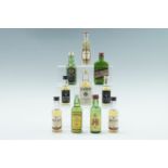 10 Whisky miniatures, including Black Bottle Whisky, The Dalmore, etc