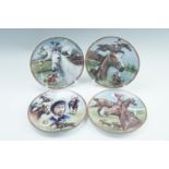 Four Royal Worcester horse racing themed collectors' plates, Aldaniti, Dessert Orchid, Red Rum,