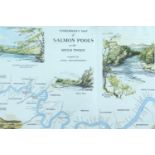 Nigel Houldsworth (Contemporary) "Fisherman's Map of Salmon Pools on the River Tweed" together