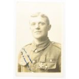 [ Victoria Cross ] A portrait postcard portraying Private Michael Heaviside. [Awarded the Victoria