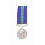 A General Service Medal with Canal Zone clasp to 22867395 Pte R Tomlinson, REME, in carton