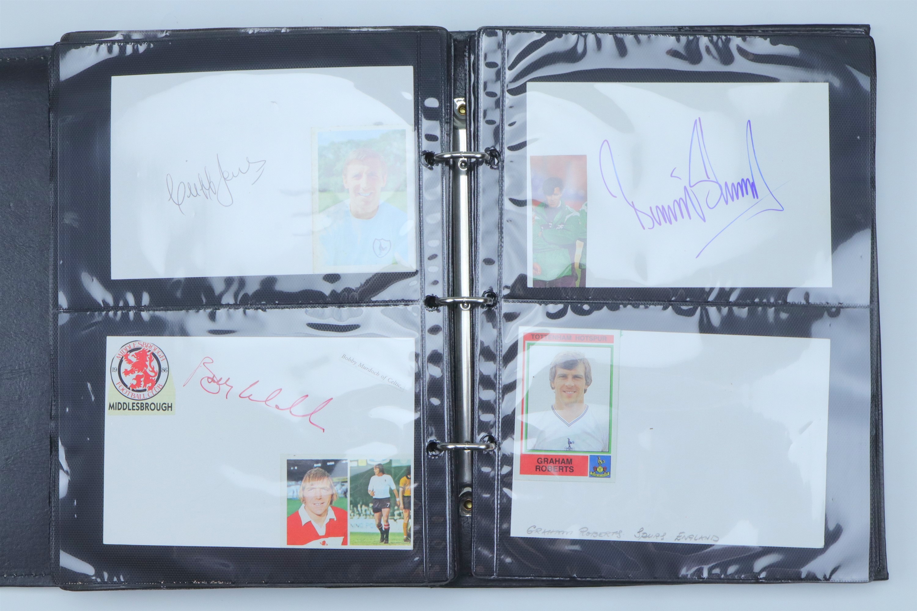 [ Autographs ] Album of football players' signatures, including Bobby Robson, Glen Hoddle, George - Image 27 of 35