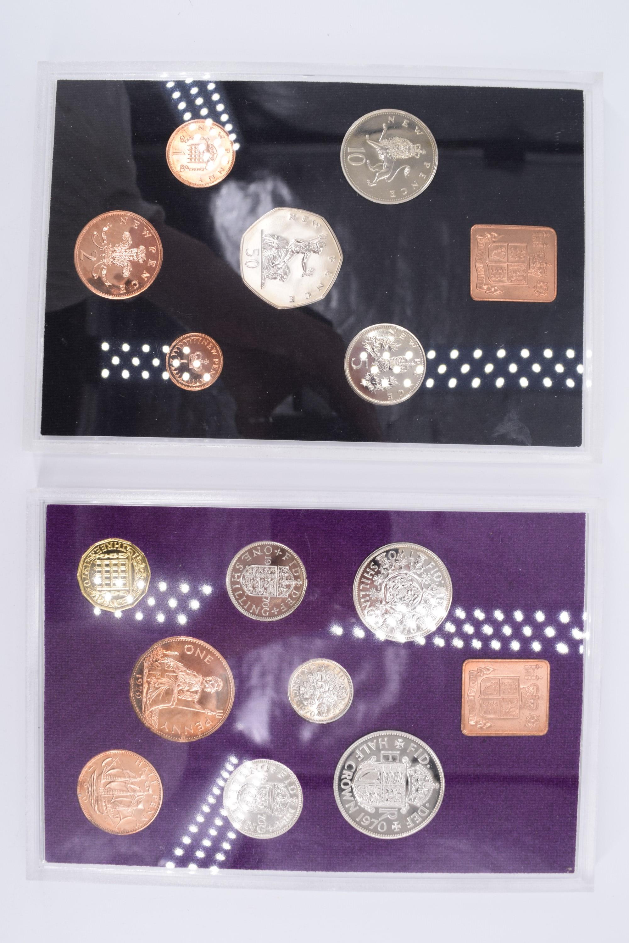 A group of GB and commemorative coins and coin sets, including "1970 Coinage of Great Britain and - Image 2 of 2