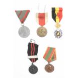 A small collection of world military medals