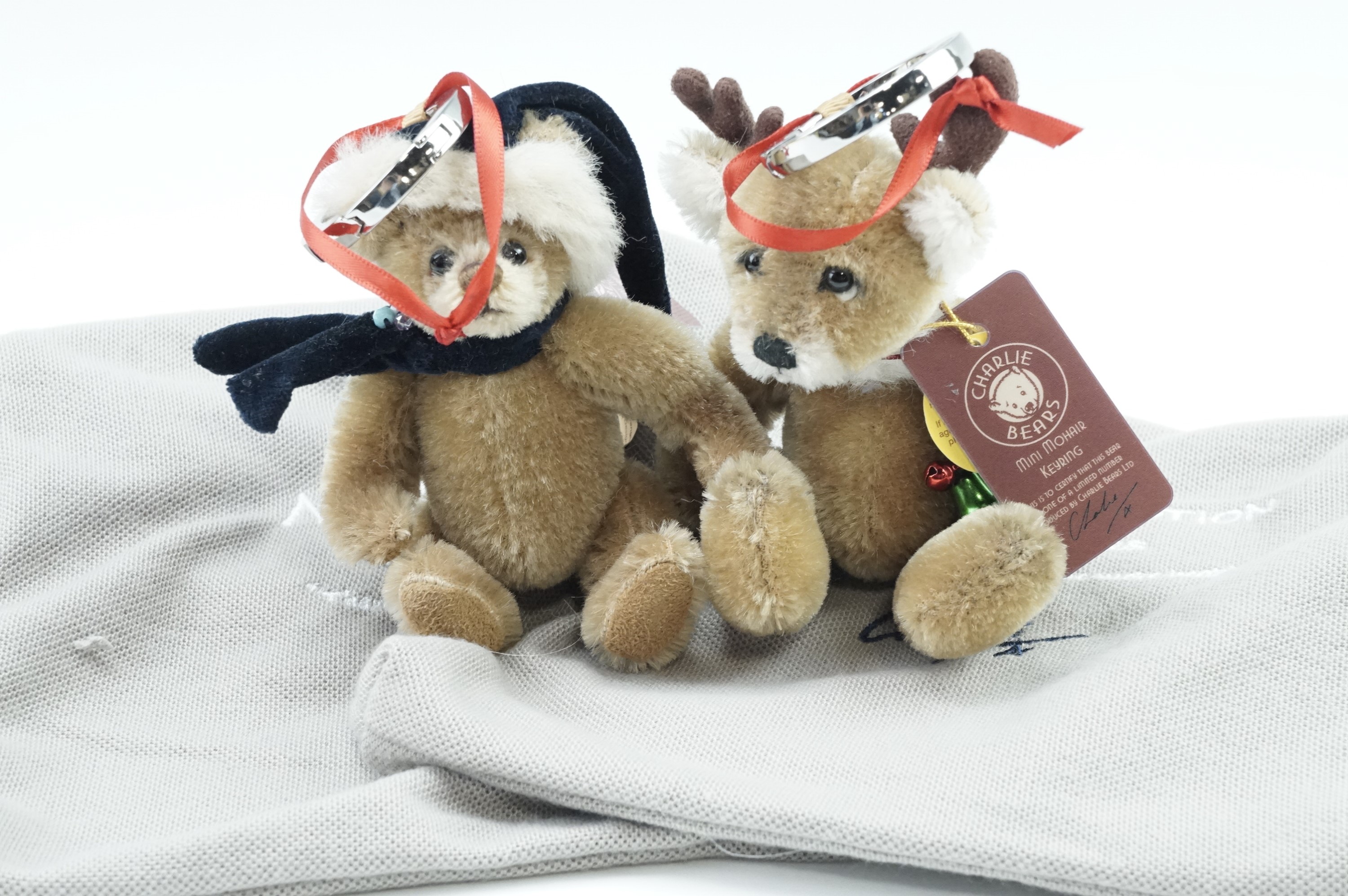Two late 20th Century 'Charlie Bears' limited edition mohair Teddy bears, 'Rudi' and 'Dangle',