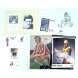 [ Autographs ] A collection of sporting autographs, including Harry Arroyo, John Hollins, Hulk