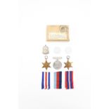 A Second World War campaign medal group in Air Ministry carton, together with two 1944 French
