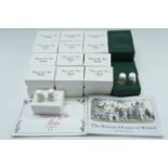A quantity of the Thimble Collector's Club thimbles, "The Flowers of the Poets and Historic Houses