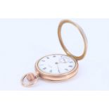 An early 20th Century Waltham gold plated open-faced pocket watch, (running when catalogued,