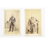 [ Victoria Cross ] Two cartes de visites portraying Captain Hugh Burgoyne, one bearing autograph