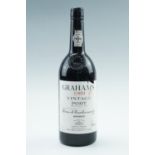 A bottle of 1983 (bottled in 1985) Graham's Vintage Port