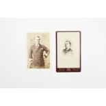 [ Victoria Cross ] Two cartes de visite portraying Vice Admiral William Hewett. [Awarded the