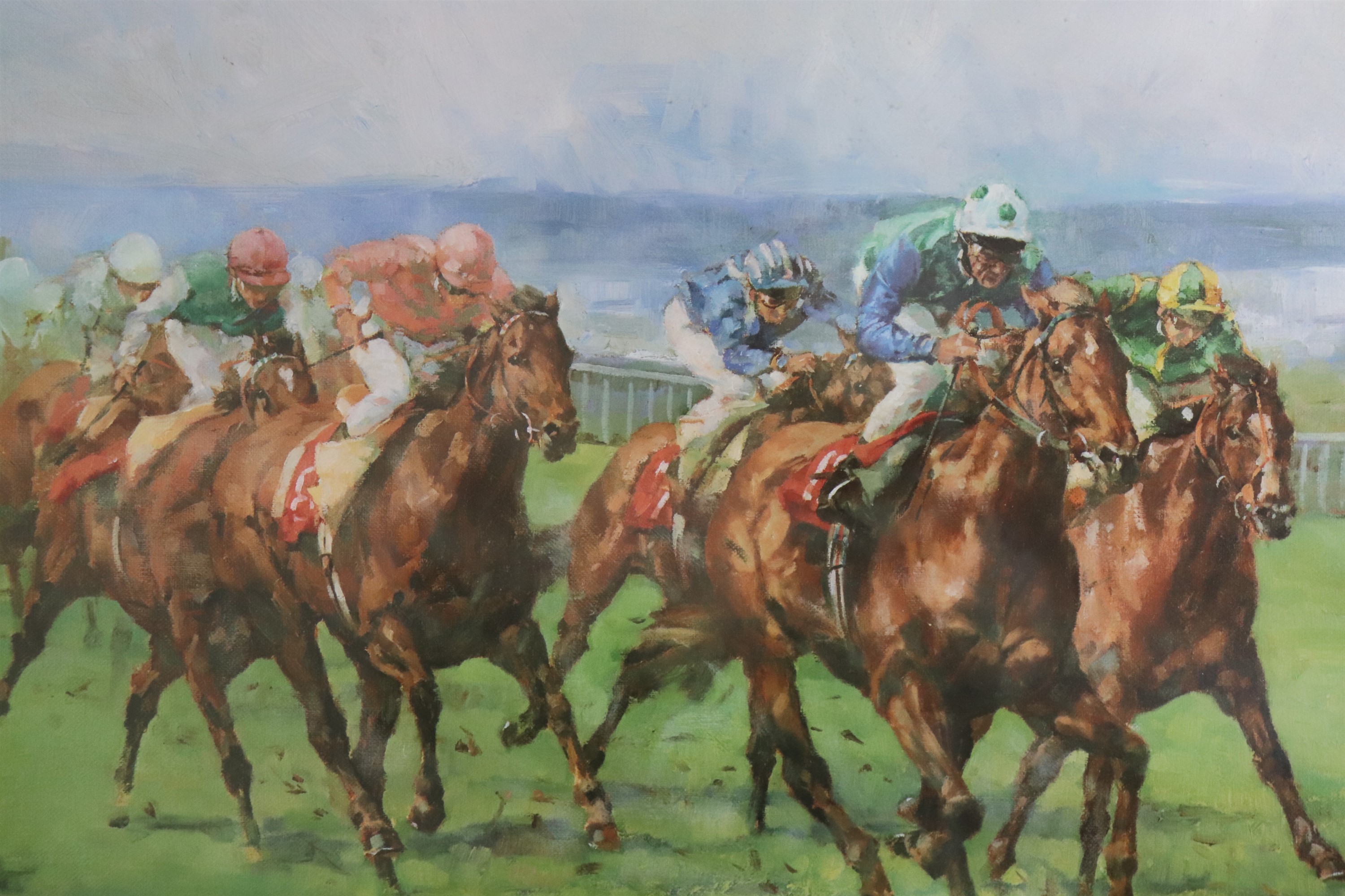 [ Horse Racing ] After Claire Eva Burton (British, b. 1955) "Rodrigo De Triano, Lester Piggott