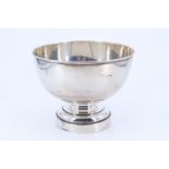 An early 20th Century silver rose bowl, having a pedestal base, E J Trevitt & Sons, Chester, (date