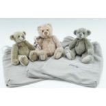 Three late 20th Century Charlie Bears Minimo Collection articulated Teddy bears by Isabelle Lee,