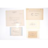 [ Autographs ] Autograph signatures of Second World War high ranking US Army officers including