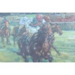 [ Horse Racing ] After Claire Eva Burton (British, b. 1955) "Dancing Brave", a depiction of the