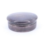 A 1920s silver drum-form pill box, E S Barnsley & Co (Edward Souter Barnsley), Birmingham, 1921,